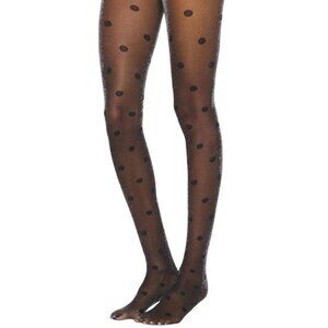 Stems Sparkle Dots Tights in Black One Size New Womens Nylons Pantyhose